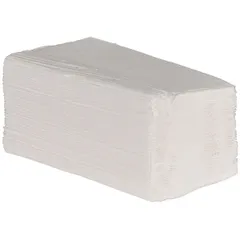 Полотенца бумажные V-сложение,1-слойные[200шт] ,L=22,5,B=11,5см белый