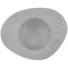 Тарелка для пасты «Гэлэкси» фарфор 350мл D=290,H=65мм матовый,свет.-сер.