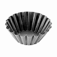 Brioche baking pan “Tartlet” [25 pcs]  steel, non-stick coating  D=55, H=15mm