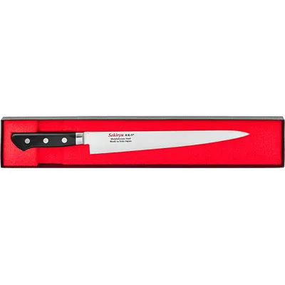 Нож кухонный «Осака» односторонняя заточк сталь нерж.,полиоксиметилен ,L=370/240,B=35мм, изображение 5