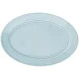 Dish “Watercolor” Prince oval  porcelain ,H=34,L=360,B=250mm blue.