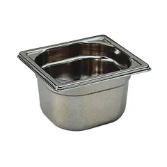 Gastronorm container (1/6)  stainless steel , H=20 cm  metal.