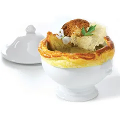 Чашка бульонная «Лион» фарфор 350мл белый, изображение 2