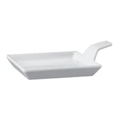 Serving dish with handle plastic ,H=15,L=95,B=95mm white