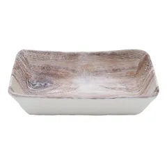 Блюдо «Берч» прямоугольное пластик ,H=65,L=265,B=162мм коричнев.