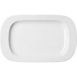 Блюдо «Белая» Принц прямоугольное фарфор ,L=24,B=15,3см белый
