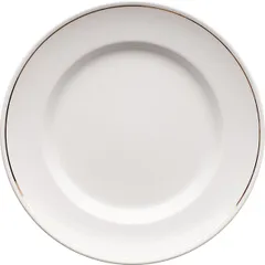 Тарелка «Идиллия» мелкая фарфор D=200,H=22мм белый,золотой