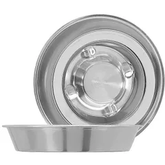 Ashtray stainless steel D=165,H=20mm metal.