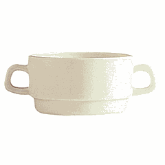 Чашка бульонная «Айвори» стекло 310мл D=100,H=55,L=150мм слон.кость