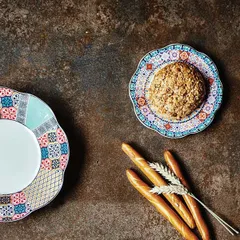 Тарелка пирожковая «Анемон Эбе» кост.фарф. D=15см белый,разноцветн., изображение 3