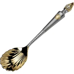 Spoon for caviar “Empire Flame”  stainless steel , L=137, B=34mm  silver.