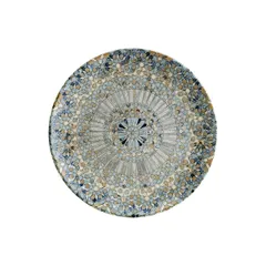Тарелка «Мозаик» мелкая фарфор D=23см белый,синий