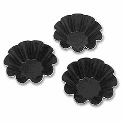 Brioche baking pan[6pcs] aluminium,non-stick coating D=75,H=75,L=26mm black