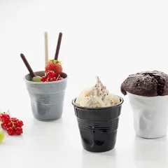 Стакан для горячих напитков «Фруассэ» фарфор 120мл D=73,H=70мм черный, изображение 3