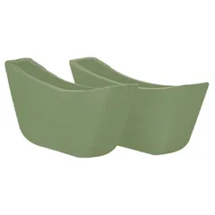 Removable handles for pans [2 pcs]  silicone  green.