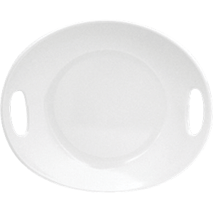 Блюдо «Бильбао» овальное пластик ,L=31,8,B=28,2см белый