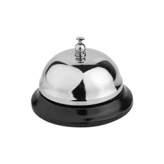 Звонок барный сталь хромир. D=85,H=60мм металлич.