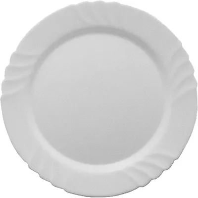 Блюдо «Эбро» круглое стекло D=320,H=25мм белый