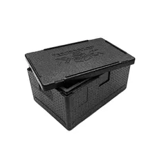 Термоконтейнер «Про» до 50 кг полипроп. 46л ,H=32,L=60,B=40см черный, изображение 4