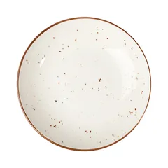 Тарелка глубокая «Париж» фарфор 1,2л D=25см белый,коричнев., Объем по данным поставщика (мл): 1200