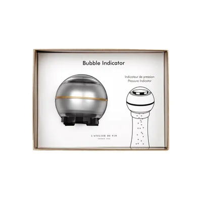 Пробка для шампанского «Bubble Indicator» с индикатором давления сталь,силикон серебрист.