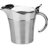 Соусник с крышкой сталь 400мл ,H=13,5,L=18,B=12,1см металлич.