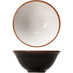 Салатник «Кото» фарфор 116мл D=10,H=5см черный,коричнев., изображение 3