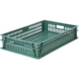 Ящик для продуктов перфорированный с ручками (от -18 до +50°C) полиэтилен 39л ,H=14,5,L=74,B=46,5см 