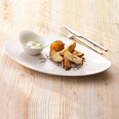 Салатник «ФриСтайл» фарфор 120мл D=130,H=50,L=125,B=90мм белый, изображение 3