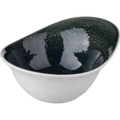 Salad bowl “Vesuvius Burnt Emerald”  porcelain  400ml  D=18,H=8,B=15cm green.