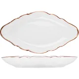 Herring bowl porcelain ,L=170,B=88mm white,gold