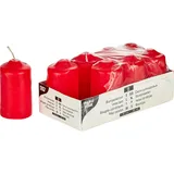 Candles[8pcs] paraffin D=50,H=86,L=200,B=102mm red