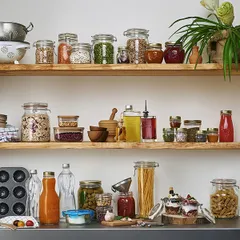 Банка «Кватро Стаджони» круглая с крышкой стекло 3,175л D=16,H=21,8см прозр., изображение 4