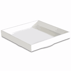 Контейнер для бенто «Азия  Плюс» пластик 190мл ,H=30,L=155,B=155мм белый