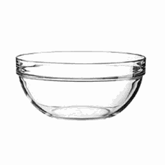 Salad bowl “Empileable” glass 385ml D=120,H=55mm clear.