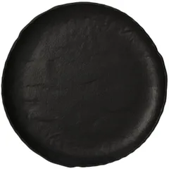 Plate “Vulcania” small  porcelain  D=29cm  black