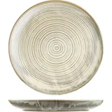 Plate “Agave” with rim  porcelain  D=280, H=35mm  green.