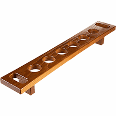 Доска на 6 стопок «Pino Board» ясень ,H=6,L=52,B=8см тем.корич.