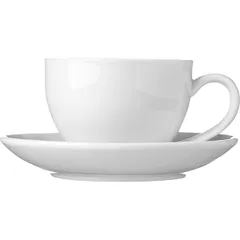 Чайная пара «Кунстверк» фарфор 200мл D=88/140,H=70,L=115мм белый, изображение 2