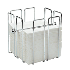 Napkin holder “VIRE” stainless steel ,H=19,L=19,B=19cm steel