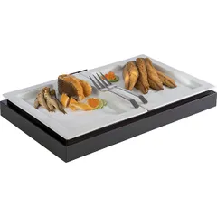 Поднос фуршетный GN 1/2 фарфор ,H=20,L=325,B=265мм белый, изображение 3