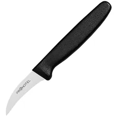 Нож для фигурной нарезки «Проотель» сталь нерж.,пластик ,L=160/160,B=13мм черный,металлич.