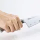 Нож поварской «Диакросс» сантоку сталь нерж. ,H=20,L=295/165,B=25мм металлич., изображение 2