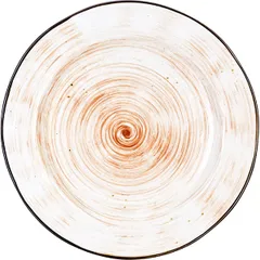 Тарелка «Пастораль» мелкая фарфор D=228,H=20мм оранжев.