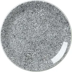 Тарелка «Инк Блэк» мелкая фарфор D=25,3см белый,черный