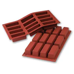 Rectangular confectionery mold (12 cells)  silicone , H=30, L=79, B=29mm