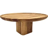 Подставка для торта дуб D=38,5,H=16см коричнев.