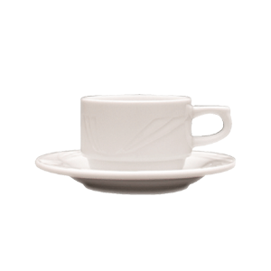Чашка кофейная «Аркадия» фарфор 80мл D=60,H=45,B=90мм белый, Объем по данным поставщика (мл): 80