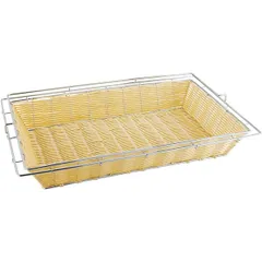 Bread basket with lid frame polyprop. ,H=10,L=56.5,B=36cm