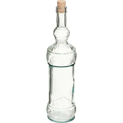 Бутылка с пробкой стекло 0,75л прозр., изображение 2